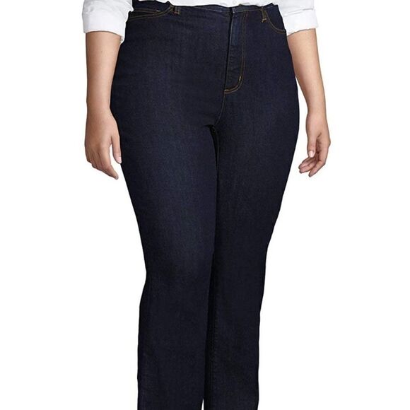 Lands’ End High Rise Straight Jeans - Picture 3 of 9